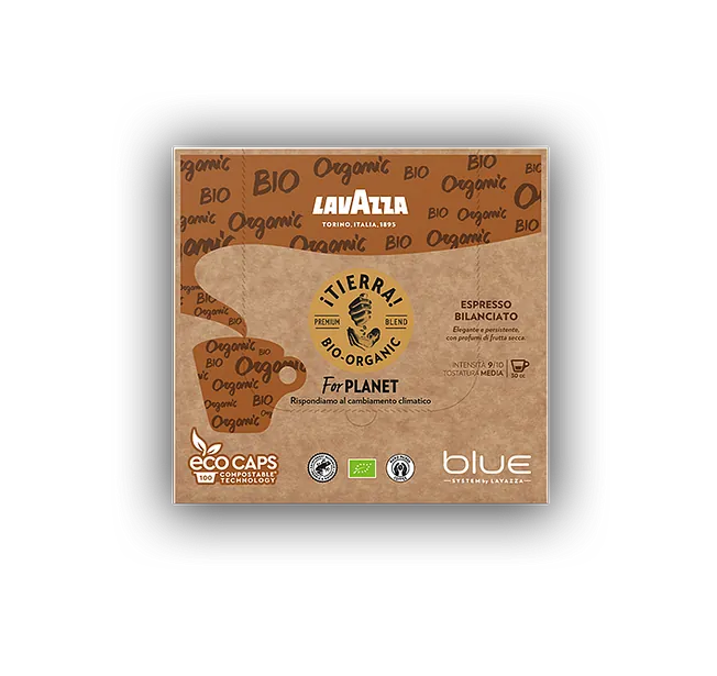 Cápsulas ¡Tierra! For Planet Espresso Bilanciato in Blue